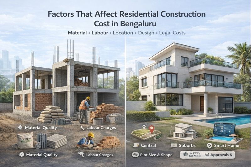 Factors That Directly Affect Residential Construction Cost in Bengaluru